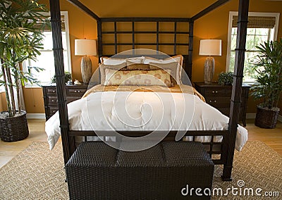 Luxury home bedroom.