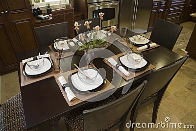 Luxury home dining room.