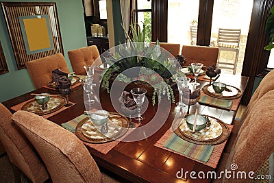 Luxury home dining room