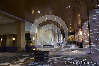 Luxury hotel lobby