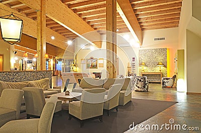 Luxury lobby hotel