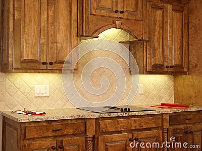 Luxury Model Home Maple Kitchen Cabinets 2