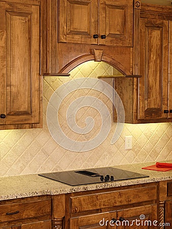 Luxury Model Home Maple Kitchen Cabinets 3