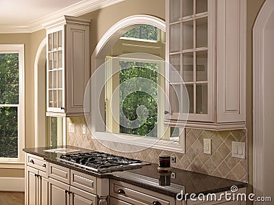 Luxury Model Home White Kitchen 2