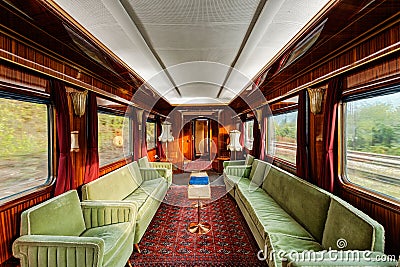 Luxury old train carriage