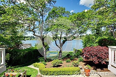 Luxury Real Estate on Luxury Real Estate Lake View From Home Balcony  Royalty Free Stock
