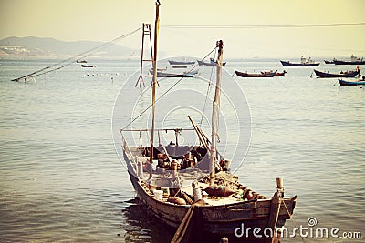 Lvshun,Dalian,China sea,Fishing boat