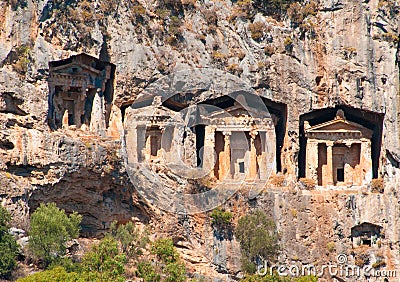Lycian tombs - Landmark Turkey