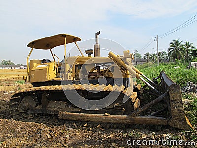 Machine on Land for Building Business construction Site