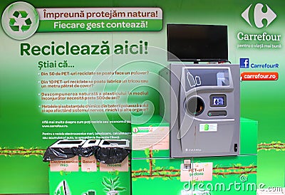 Machine to recycle plastic bottles and cans