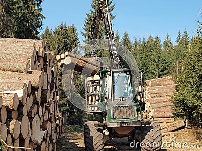 Machine for wood transport