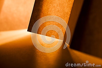 Macro, abstract, background picture of orange paper on paper background