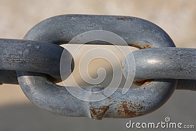 Macro of a chain link