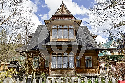 Made of wood Villa Stokrotka in Zakopane