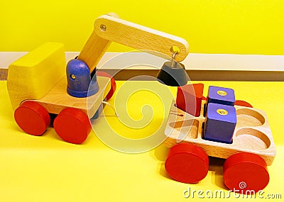 Magnetic toy trucks