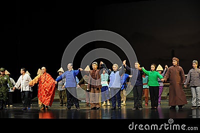 The main actors curtain call- Jiangxi opera a steelyard