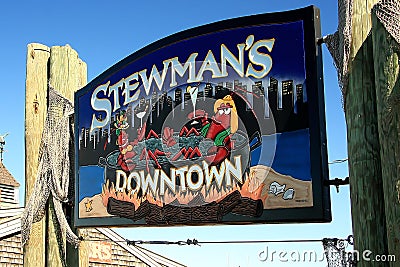 Maine Lobster Restaurant Sign