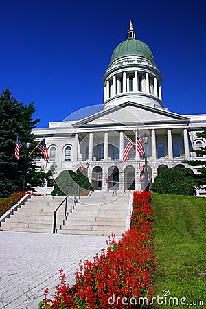 Maine State House, Augusta Royalty Free Stoc