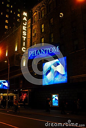 Majestic Theater Broadway, Phantom of the Opera Billboard