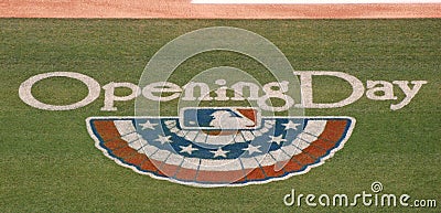 Major League Baseball s Opening Day logo