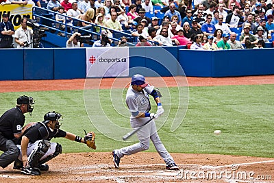 Major League Baseball: Swingin at a pitch