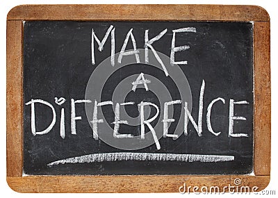 Make a difference