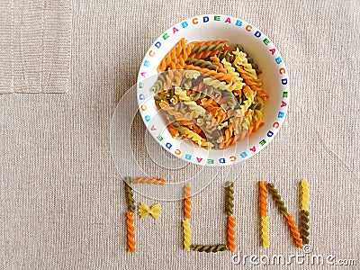 Make meal time fun for kids - concept