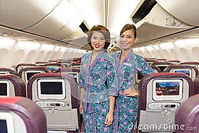Malaysian Airline crew members
