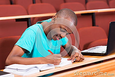 Male african college student