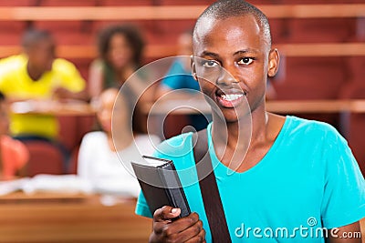 Male african college student