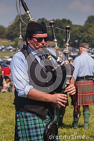 Male Bagpipe Player