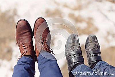 Male Feet in Boots