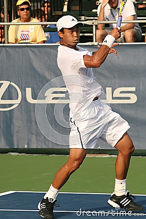 Male Professional Tennis Player Forehand