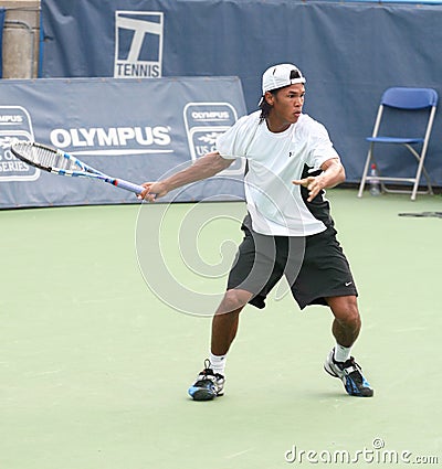 Male Professional Tennis Player Forehand