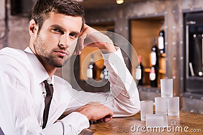 Man in bar.