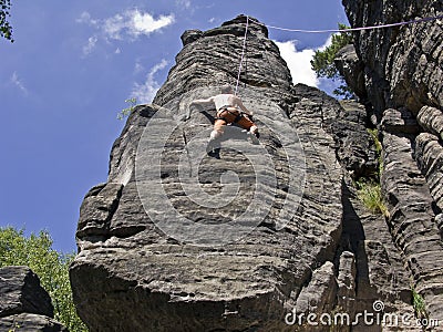 Man climbing