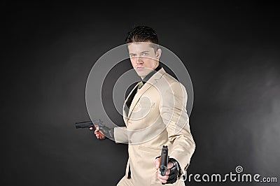 Man with a gun