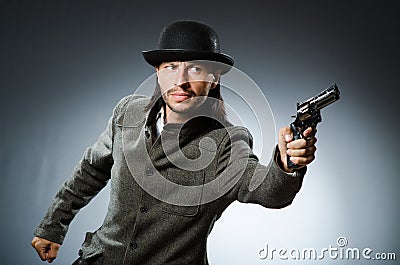 Man with gun