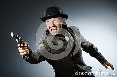 Man with gun