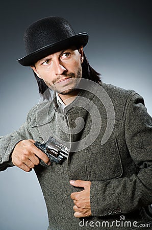 Man with gun