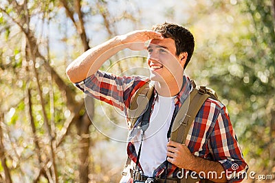 Man hiking mountain