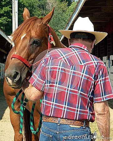 Man with his horse