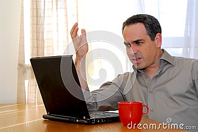 Man with laptop