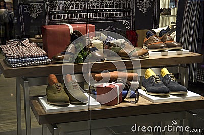 Man men fashion clothing shoe store