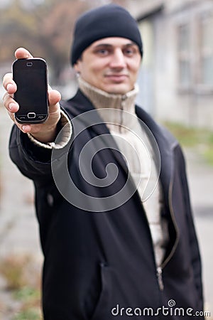 Man with phone