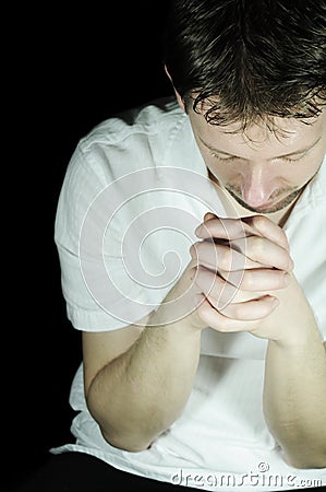 Man praying