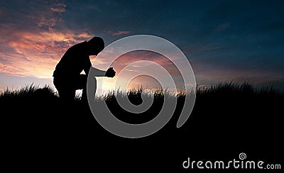 Man praying