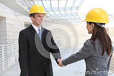 Man and Woman Construction Team