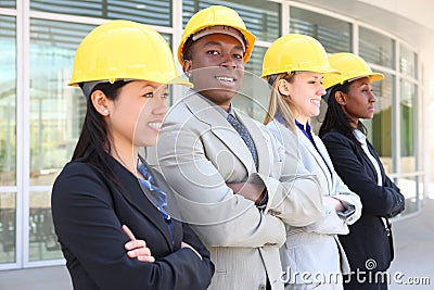 Man and Woman Construction Team