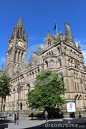 Manchester Town Hall in Manchester city centre